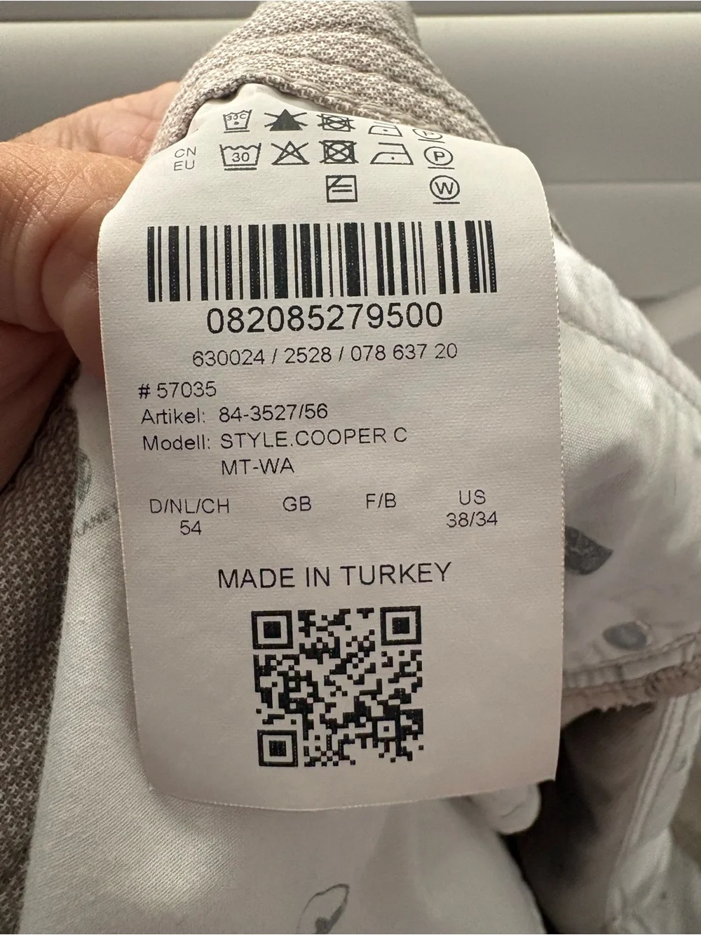 Brax men’s 38 x 34 flat front khaki pants-cooper fancy style-regular fit